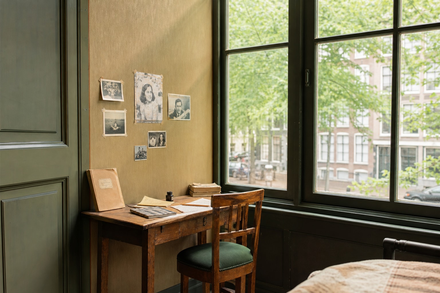 Life in the Secret Annex at Anne Frank Monument