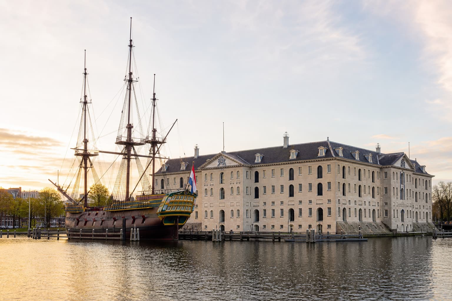 Het Scheepvaartmuseum in Amsterdam