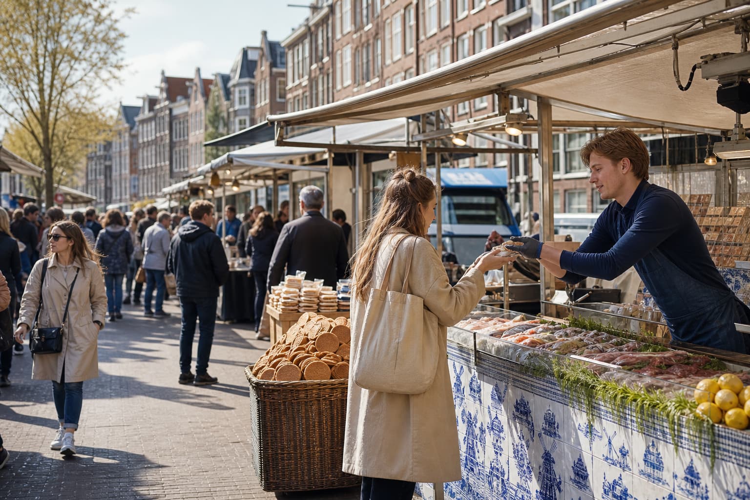 Albert Cuyp Market in Amsterdam